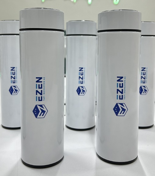 450 ML Isı Derecesi Gösteren Dijital Göstergeli Çelik Termos 427